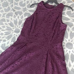 Plum Lace Dress by Tahari Arthur S. Levine
